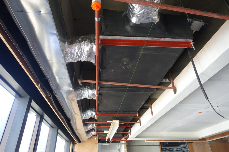 Above Ceiling Air Duct Distribution System
