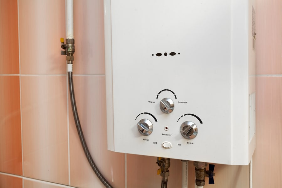Close Gas Water Heater Kitchen
