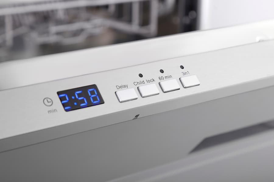 Details Of Dishwasher Control Buttons