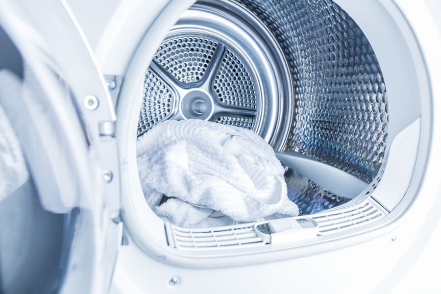 Inside Tumble Dryer Clean White