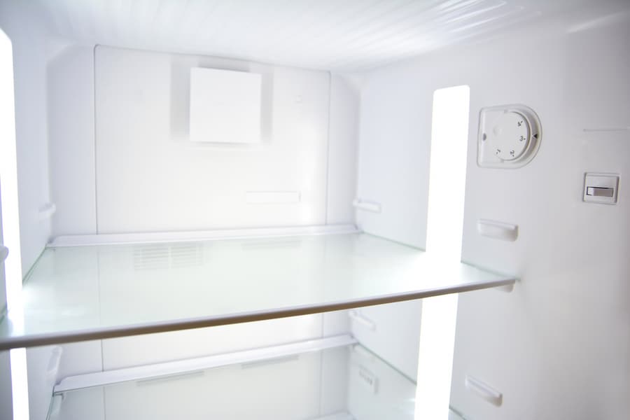 Interior Of An Open Refrigerator