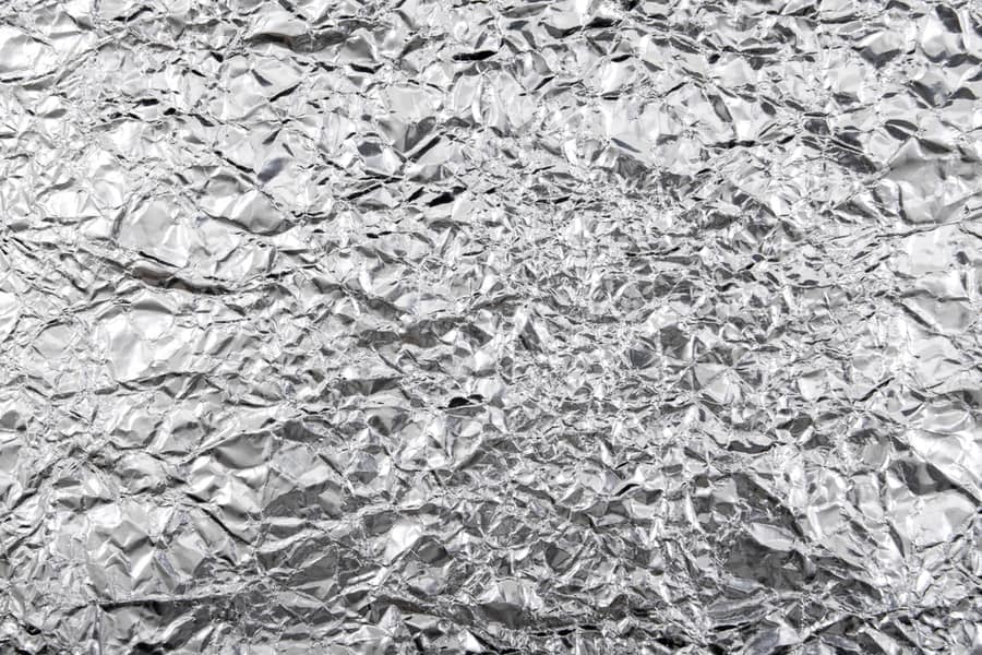 Silver Rough Wrinkle Foil Texture
