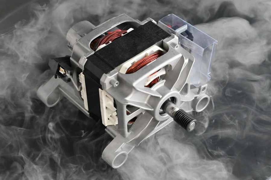 Washing Machine Motor With Smoke