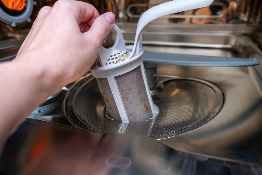 Clean Dishwasher Filter