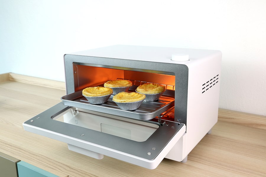 Eggs Tarts Baked Using A Convection Microwave Oven