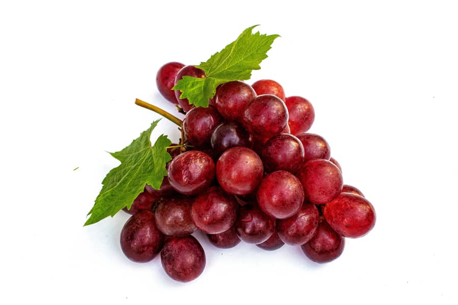 Red Grapes Fresh Fruit Green
