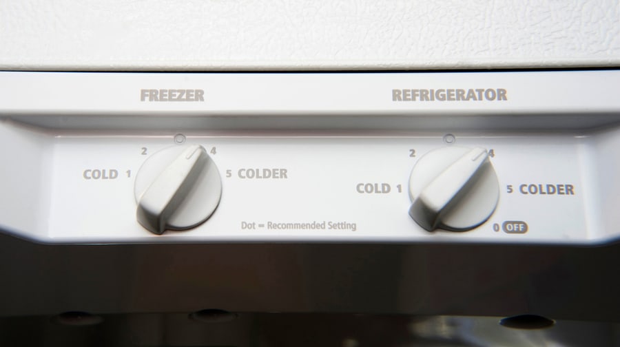 White Dual Thermostat For Freezer And Refrigerator