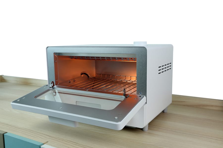 White Modern Design Toaster Oven