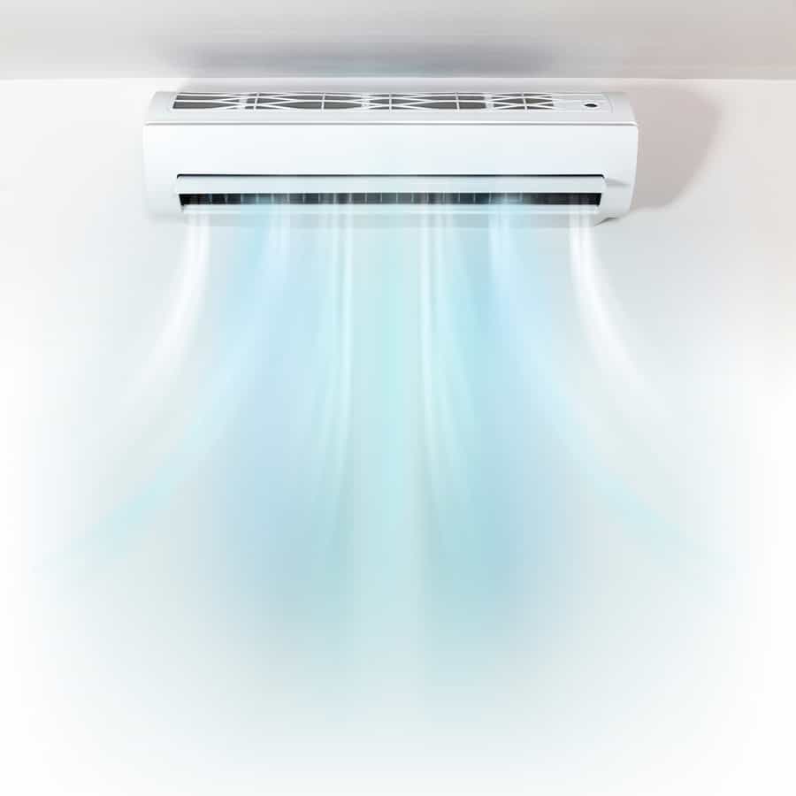 Air Conditioner On Wall Background