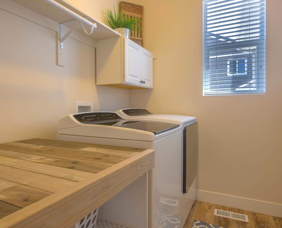 Clean Laundary Room In Model Home In Utah Valley