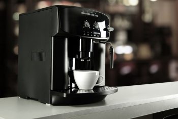 Coffee Machine With White Cup