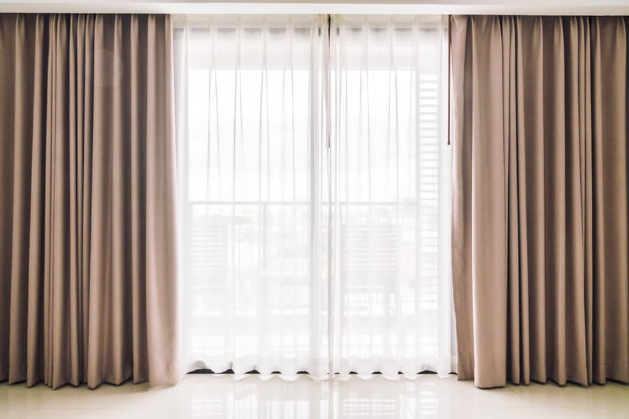 Cover Windows With Curtain