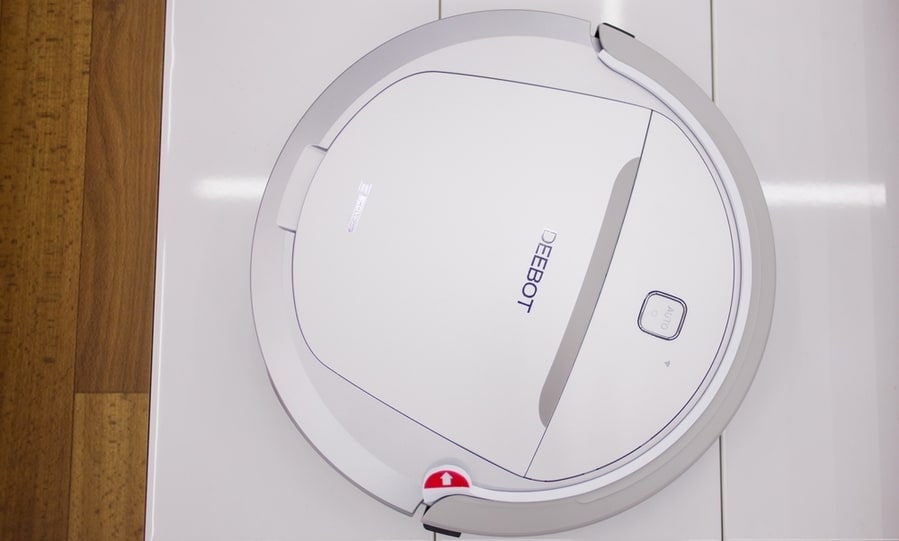 Deebot Electric Robot Vacuum Cleaner In On The Shelf