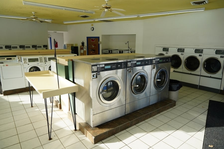 Empty Public Laundromat