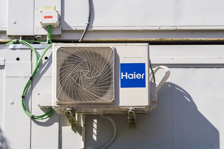 Haier Air Conditioner, A Chinese Multinational Consumer Electronics Company Based In Qingdao, Shandong, China.