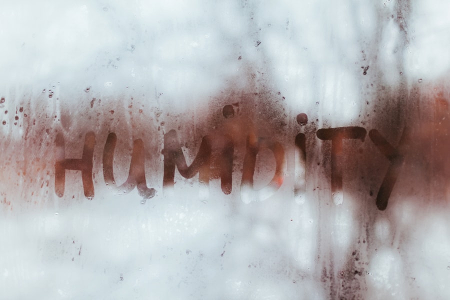 Humidity Word Written On Wet Window