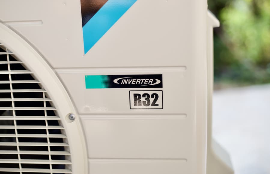 R32 Is A New Refrigerant Gas Type Of Inverter Air Condition