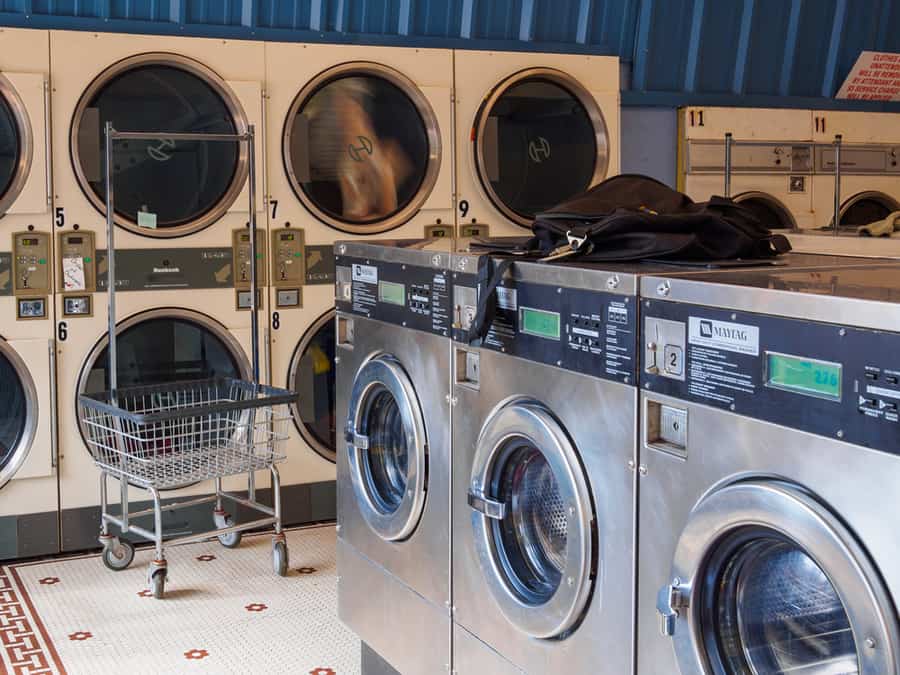 Washers And Dryers In Laundromat