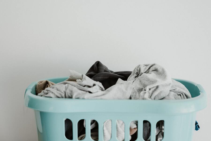 Clothes Inside The Laundry Basket
