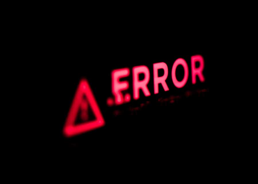 Error Codes Or Messages