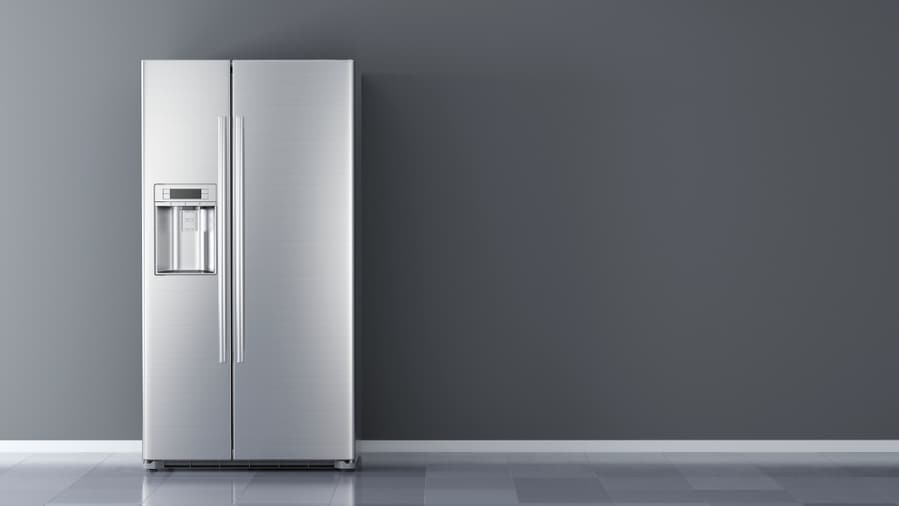 Modern Side By Side Stainless Steel Refrigerator