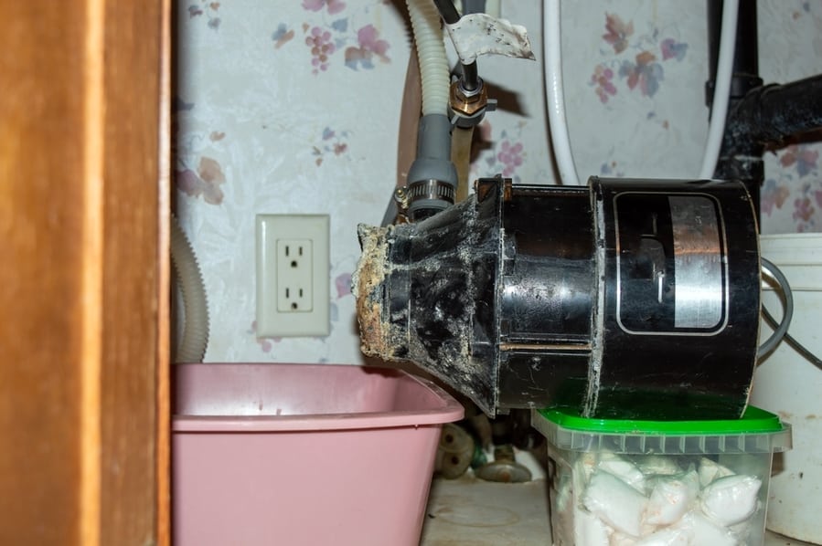 The Garbage Disposal Unit Crashed Into The Cabinet When The Collar Eroded