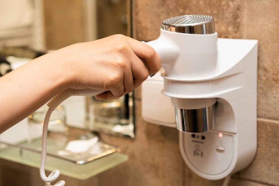 Use A Hair Dryer To Dry Any Water