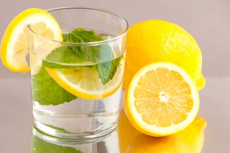 Using Water And Lemon