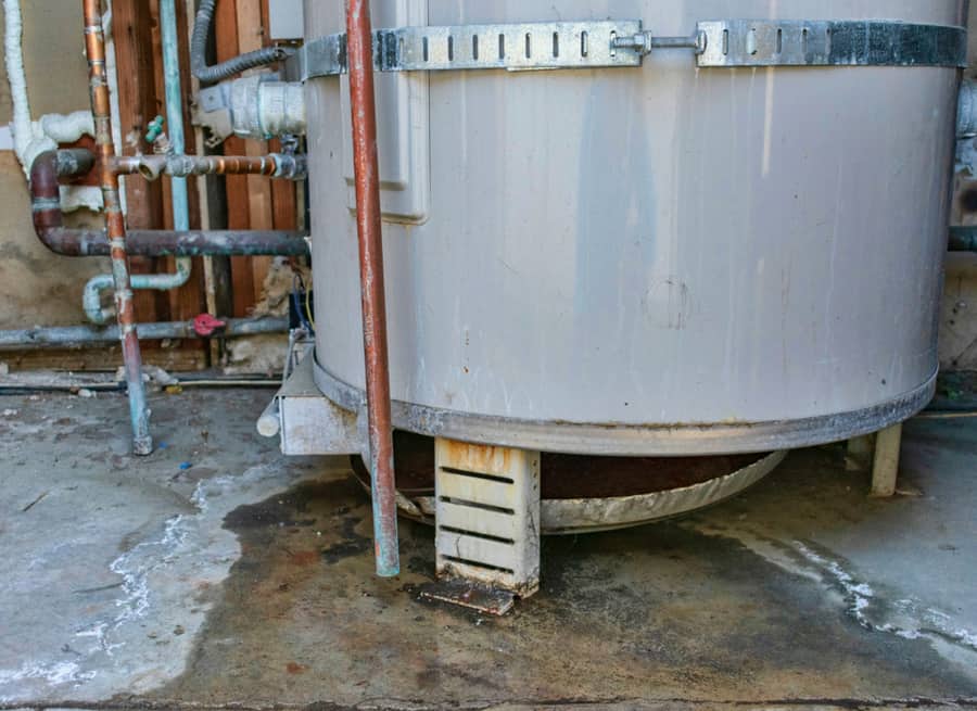 Water Heater Leaks From The Bottom To The Floor