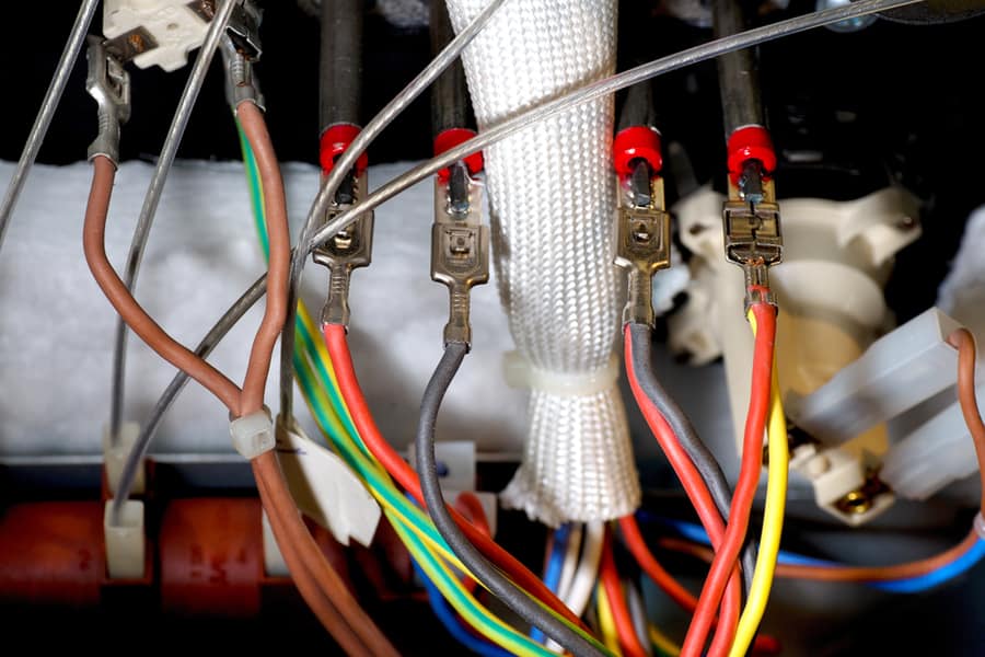Wires Connected To Electrical Equipment